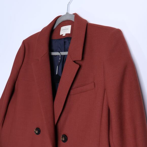 SÉZANE Christie Jacket and Martin Crop Trousers Hazelnut Pantsuit Women's 42 - Picture 6 of 15